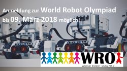 Melde Dich für die Regular Category der WRO 2018 im BFZ an!